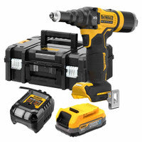 DeWalt DCF403E1T-GB 18V XR 1/4'' Brushless Riveter with 1x 1.7Ah Powerstack Battery