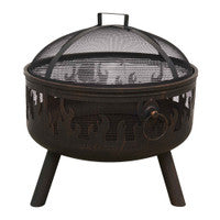 Dellonda DG117 Deluxe Outdoor Fire Pit/Patio Heater With Cooking Grill