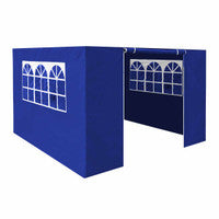 Dellonda DG147 Premium Gazebo/Marquee Side Walls/Doors/Windows, Fits 3 x 3m Models - Blue