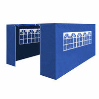 Dellonda DG151 Premium Side Walls/Doors/Windows for Gazebo/Marquee, Fits 3 x 4.5m Models - Blue