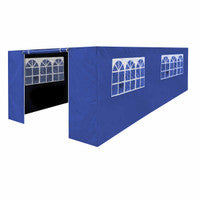 Dellonda DG155 Premium Side Walls/Doors/Windows for Gazebo/Marquee, Fits 3 x 6m Models - Blue