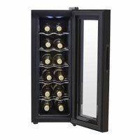 Baridi DH73 12 Bottle Wine Cooler with Digital Touchscreen Controls & LED Light, Black