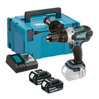 Makita DHP458RTJ 18V LXT Cordless Combi Drill with 2x 5.0Ah Batteries