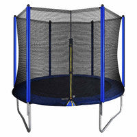 Dellonda DL67 8ft Heavy-Duty Outdoor Trampoline with Safety Enclosure Net