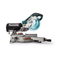 Sábh Mitre Gan Scuab Makita DLS714NZ Twin LXT 18V 190mm (Corp Amháin)
