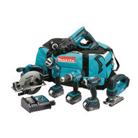 Makita DLX6017M 18V 6 Piece Cordless Power Tool Kit with 3x 4.0Ah Batteries