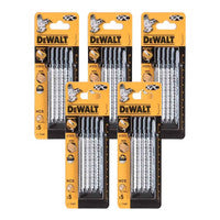 DeWalt DT2213-QZ Bi-Metal HCS Jigsaw Blades for Wood 100mm x 4.2TPI (25 Pack)