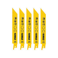 DeWalt DT2384-QZ Bi-Metal Reciprocating Blades 152mm (5 Pack)