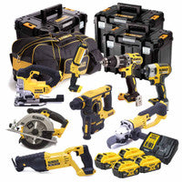 DeWalt 8 Piece Kit 4 X 5.0AMP Li-ion Batteries