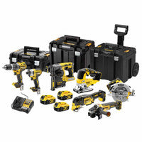 Trealamh Gan Sreang 18V DeWalt DCK755P3T 7 bpíosa le 3 chadhnraí 5.0Ah