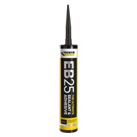 Everbuild EB25 Hybrid Sealant Adhesive Black 300ml