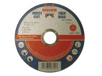 Faithfull FAI12510MUL Multi-Purpose Cutting Disc 125 x 1.0 x 22.23mm (Pack of 10)