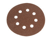 Faithfull FAIADHL125C Hook & Loop Sanding Disc DID3 Holed 125mm Coarse (Pack of 5)