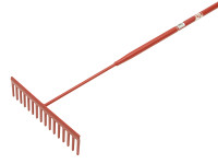 Faithfull FAIASP Asphalt Rake 16 Flat Teeth - Tubular Steel Shaft