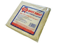 Faithfull FAIDSPC128N Cotton Twill Polythene Backed Dust Sheet 3.6 x 2.8m