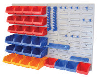 Faithfull FAIPAN43 Storage Bin Set with Wall Panels 43 Piece