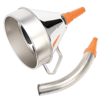 Sealey FM20F Funnel Metal with Flexible Spout & Filter Ø200mm