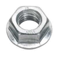 Sealey FN12 Flange Nut Serrated M12 Zinc DIN 6923 Pack of 50