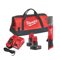 Milwaukee M12FRAIWF12-602X 12V 1/2" Right Angle Impact Wrench with 2x 6.0Ah Batteries