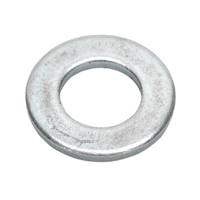 Sealey FWA1224 Flat Washer M12 x 24mm Form A Zinc DIN 125 Pack of 100