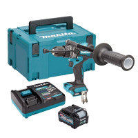 Druil Chomhcheangailte Gan Scuab Makita HP001GD201 40V Max XGT le Ceallraí 2x 2.5Ah