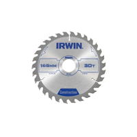 IRWIN 165 x 30mm 30T Construction Circular Saw Blade