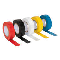 Sealey ITMIX10 PVC Insulating Tape 19mm x 20m Mixed Colours Pack of 10