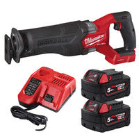 Milwaukee M18ONEFSZ-502X One-Key Sawzall with 2x 5.0Ah Batteries
