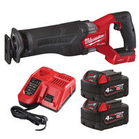 Milwaukee M18ONEFSZ-402X One-Key Sawzall with 2x 4.0Ah Batteries