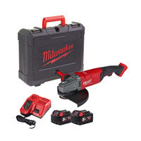 Milwaukee M18 FLAG230XPDB-502X Fuel 230mm Cordless Breaking Grinder with 2x 5.0Ah Batteries