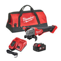 Milwaukee M18FSAGV115XPDB-501X 18V Fuel 115mm Angle Grinder with 1x 5.0Ah Battery