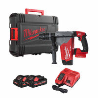 Casúr SDS Plus Aon-Eochair Breosla Milwaukee M18ONEFHPX-302X 18V le 2 chadhnraí 3.0Ah