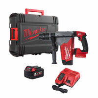 Casúr SDS Plus Aon-Eochair Breosla Milwaukee M18ONEFHPX-501X 18V le Ceallraí 5.0Ah