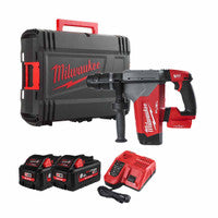 Casúr SDS Plus Aon-Eochair Breosla Milwaukee M18ONEFHPX-802X 18V le 2 chadhnraí 8.0Ah