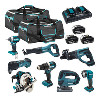 Makita MAKP8KIT1 18V LXT Cordless 8pc Kit with 3x 5.0Ah Batteries