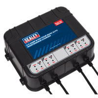 Sealey MBC420 Four Bank 6/12V 8Amp (4 x 2A) Auto Maintenance Charger