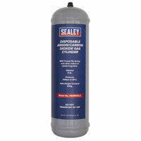 Sealey MIGMIX2.24 430g 2.2L, Disposable Argon/Carbon Dioxide Gas Cylinder (4 Pack)