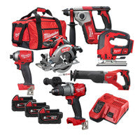 Milwaukee M18KIT2 18V Cordless 6 Piece Kit with 3x 5.0Ah Batteries
