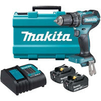 Makita DHP485SFE 18V LXT Blushless Combi Drill with 2x 3.0Ah Batteries