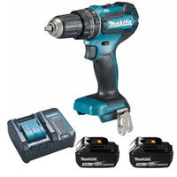 Makita DHP485 Brushless 18V LXT Combi Drill with 2 x 3Ah Batteries