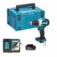 Druil Chomhcheangailte Gan Scuab Makita DHP489STJ 18V LXT le Ceallraí 1 x 5.0Ah
