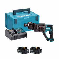 Makita DHR202RFJ 18V LXT SDS+ 20mm Cordless Rotary Hammer with 2x 3.0Ah Batteries