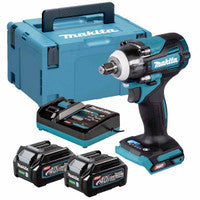 Makita TW004GD202 40V Max XGT Brushless 1/2" Impact Wrench with 2x 2.5Ah Batteries