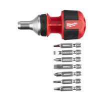 Milwaukee 4932471868 8 in 1 Compact Ratcheting Multi-Bit Screwdriver