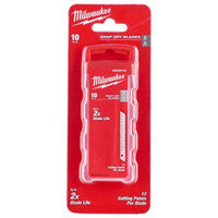 Milwaukee 4932480107 18mm Snap Knife Replacement Blades (10 Pieces)
