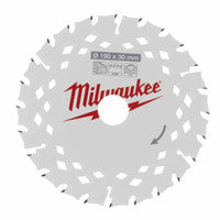 Milwaukee 4932498976 ATB Circular Saw Blade 190mm x 30mm 24T