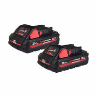 Milwaukee M18HB3X2 18V 3.0Ah High Output Battery (Twin Pack)