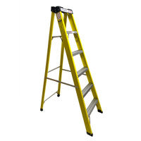 N-Durance 6 Tread Fibreglass Step Ladder 1.73m / Max. Load 150kg