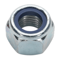 Sealey NLN16 Nylon Lock Nut M16 Zinc DIN 982 Pack of 25