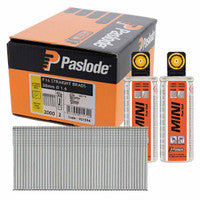 Paslode 921594 F16 x 38mm IM65A Stainless Steel Straight Brads with 2x Fuel Cells (2000 Pack)